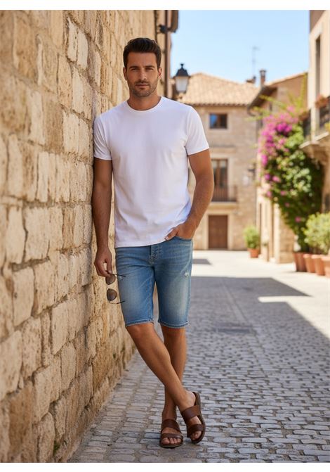Daniele Fiesoli Comfort Touch stretch cotton crewneck t-shirt white DANIELE FIESOLI |  | 06800001